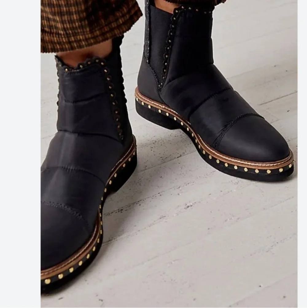 New Free People Leather Chelsea Boots Sz 7.5